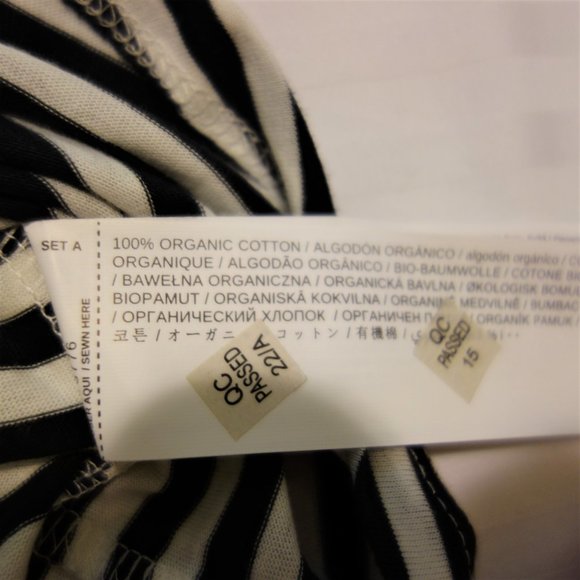 NWOT MANGO Organic Cotton Striped Shirt - Picture 5 of 7